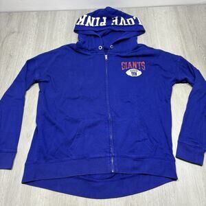 Small Pink by Victoria's Secret New York Giants Sweatshirt Full Zip Hoodie